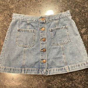 Denim mini skirt